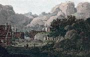 John William Edy View between the Islands of Hellisoe and Heliesund Spain oil painting artist